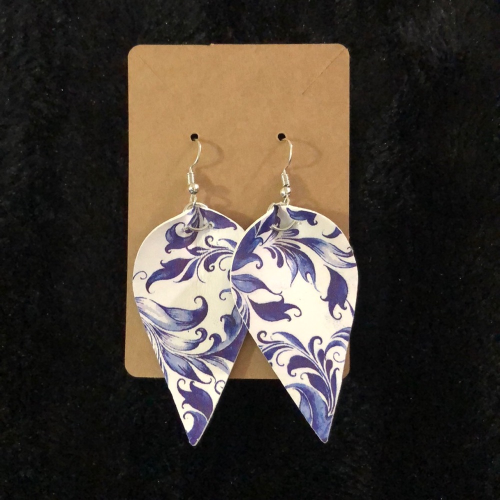 Leather Faux Earrings